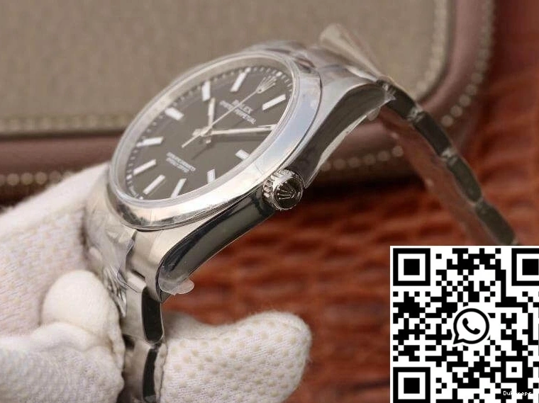 Perpetual AR 114300 39mm Factory Oyster Black Rolex Dial 0125